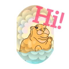 [LINEスタンプ] 英語でひとことカバ申す