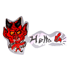 [LINEスタンプ] デビルモンスター