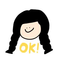 [LINEスタンプ] 表情豊かな三つ編みガール
