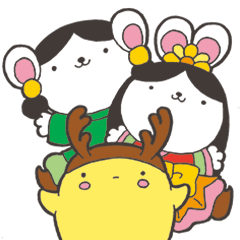 [LINEスタンプ] 奈良都民のちいさいひとたち