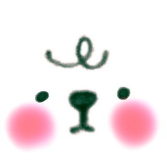 [LINEスタンプ] 顔だけあにまる・デカ文字