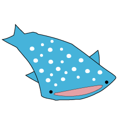 [LINEスタンプ] ジンベイザメ