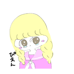 [LINEスタンプ] おさげちゃん。の基本のスタンプ