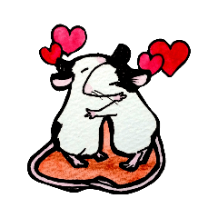 [LINEスタンプ] パンダマウス❤️
