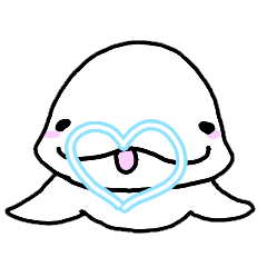 [LINEスタンプ] シロイルカのスタンプ