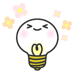 [LINEスタンプ] ふんわり電球さん