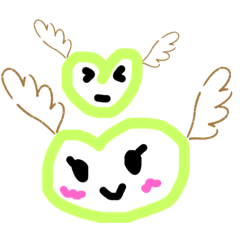 [LINEスタンプ] 幼稚園児が書くような絵のスタンプ