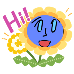 [LINEスタンプ] ブルーベリーガール