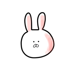 [LINEスタンプ] たいてい白いうさぎ2