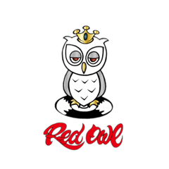 [LINEスタンプ] RED OWL akameno fukuro グラフスタンピー