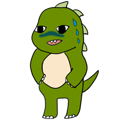 [LINEスタンプ] 疲れた恐竜 さん