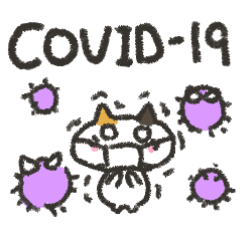 [LINEスタンプ] コロナ関連いろいろ猫スタンプ