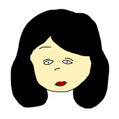 [LINEスタンプ] 黒髪の周りに1人は居そうな女たち