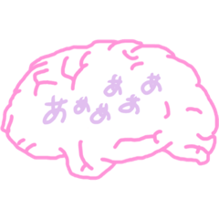 [LINEスタンプ] 脳 ネガティブver