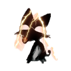 [LINEスタンプ] 黒にゃん