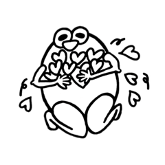 [LINEスタンプ] 愛を届けるセミ人間