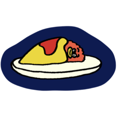 [LINEスタンプ] 自由気ままに カラフルに (食べ物)1