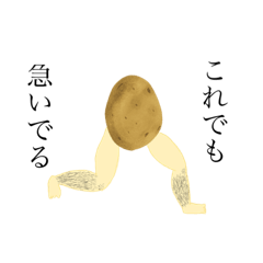 [LINEスタンプ] すねが男爵すぎる芋