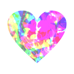[LINEスタンプ] 華柄ハート