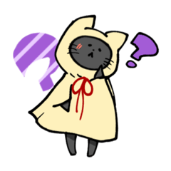 [LINEスタンプ] てるてるにゃんこ