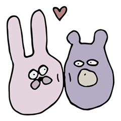[LINEスタンプ] ウサとナカマ