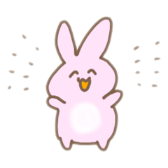 [LINEスタンプ] ぽっちゃりしたうさぎのスタンプ