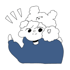 [LINEスタンプ] くまとひよことわたし