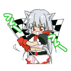 [LINEスタンプ] 女の子のオリジナルキャラクター