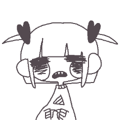 [LINEスタンプ] 不機嫌少女「せんたくばさ実」