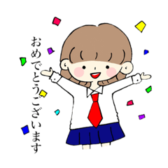 [LINEスタンプ] 茶髪ちゃん