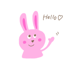 [LINEスタンプ] うさぎスタンプ 日常 うさ子1