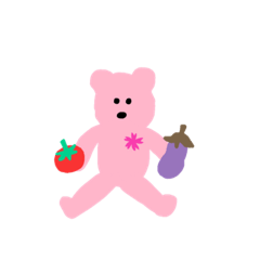 [LINEスタンプ] ぴんくくま