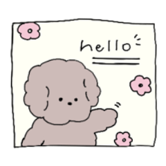 [LINEスタンプ] まどからはなすもこちゃん