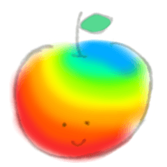 [LINEスタンプ] ニュートンのりんご