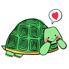 [LINEスタンプ] おへんじカメ