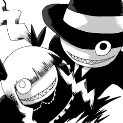 [LINEスタンプ] 片目ゴシック
