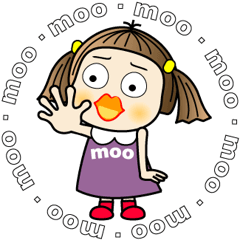 [LINEスタンプ] moo m-17