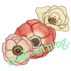 Message sticker (Flower)