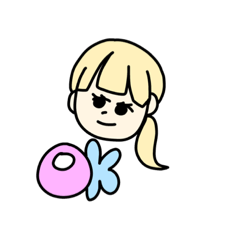 [LINEスタンプ] あわ〜いGIRL