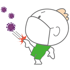 [LINEスタンプ] コロナ嫌だ！