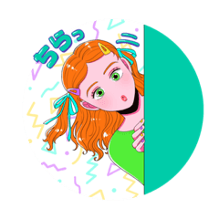 [LINEスタンプ] ももまちガールズ