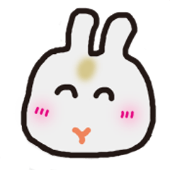 [LINEスタンプ] うさぎの小太りラッキーくん