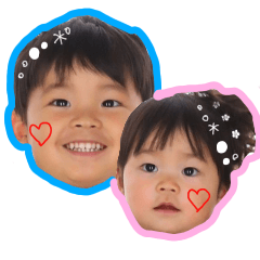 [LINEスタンプ] あおと＆あやりすたんぷ！