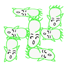 [LINEスタンプ] キュウリハンーデカ文字ー