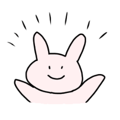 [LINEスタンプ] つぶらな瞳のうさぎちゃん