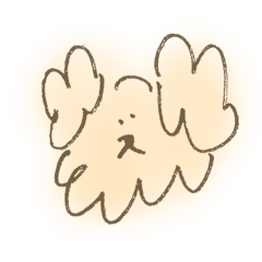[LINEスタンプ] たぶん いぬ