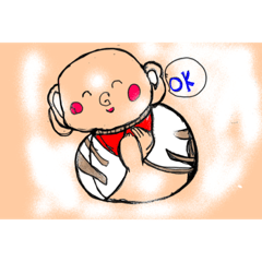 [LINEスタンプ] お地蔵様が大好きばばちゃん。