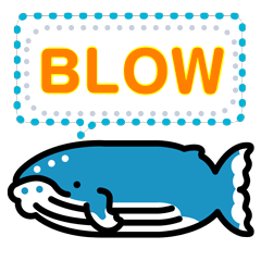 [LINEスタンプ] クジラのメッセージスタンプ
