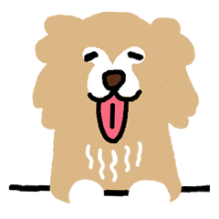 [LINEスタンプ] 気まぐれなゴールデンレトリーバー