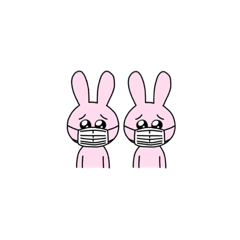 [LINEスタンプ] ［ うさぎかわいい ］
